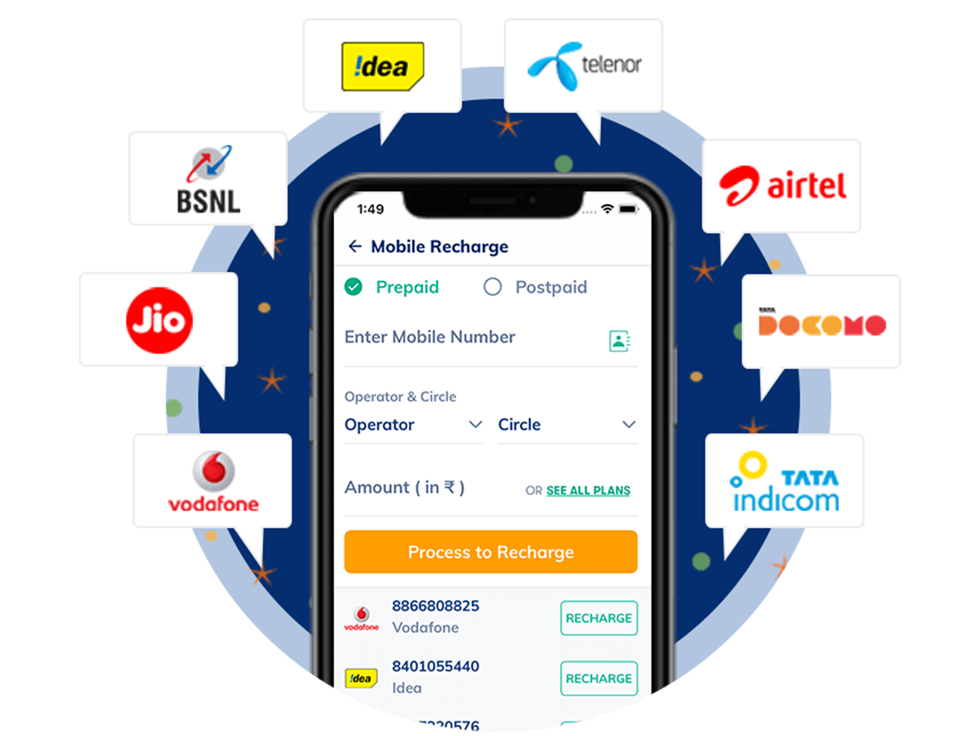 Mobile recharge.image